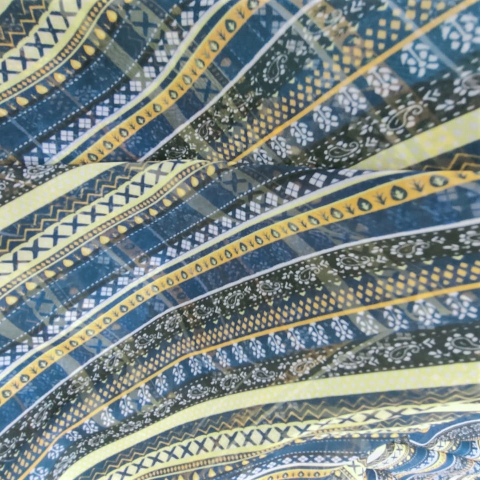 Print On Poly Flat Chiffon Woven Fabric#22