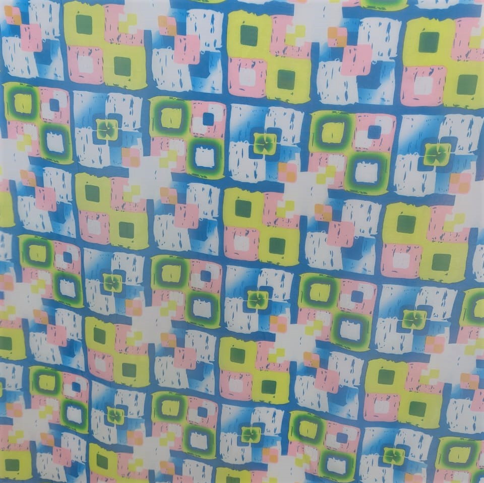 Print On Poly Flat Chiffon Woven Fabric#25