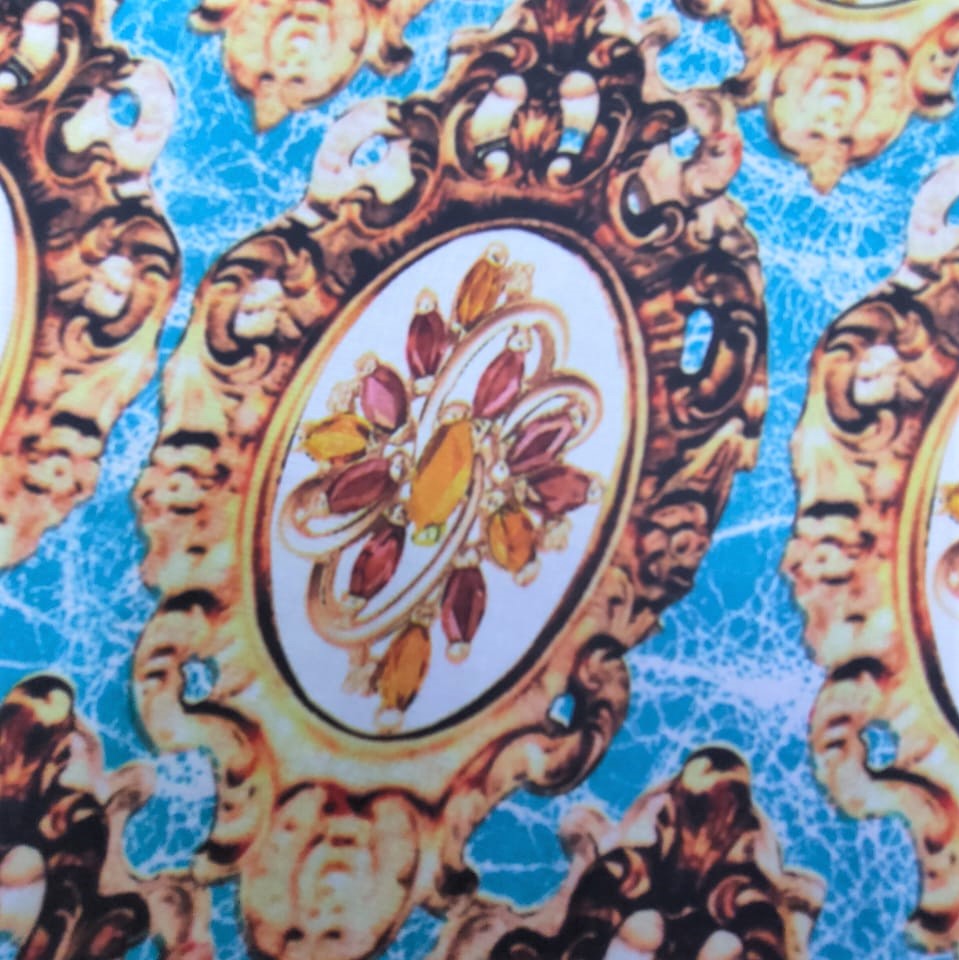 Print On Poly Flat Chiffon Woven Fabric#50