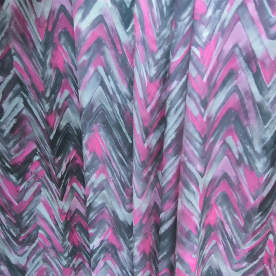 Print On Poly Flat Chiffon Woven Fabric#58