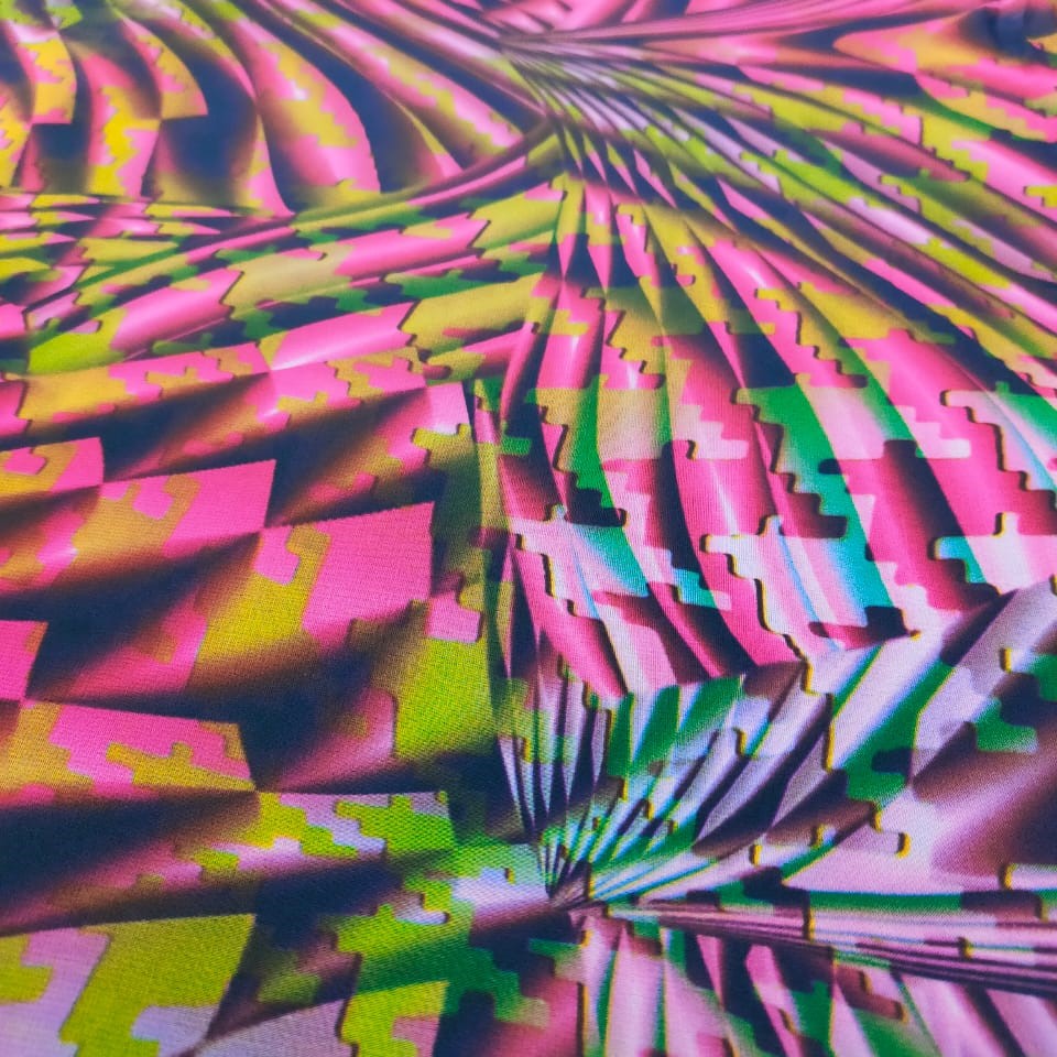 Print On Poly Flat Chiffon Woven Fabric#59