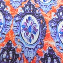 Print On Poly Flat Chiffon Woven Fabric#69