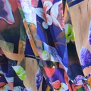 Print On Poly Flat Chiffon Woven Fabric#70