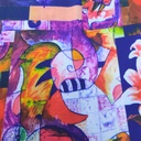 Print On Poly Flat Chiffon Woven Fabric#70
