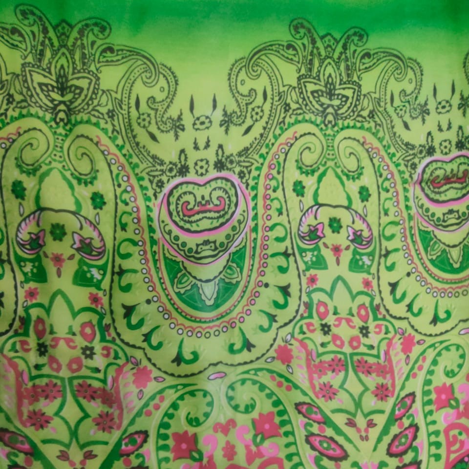 Print On Poly Flat Chiffon Woven Fabric#71