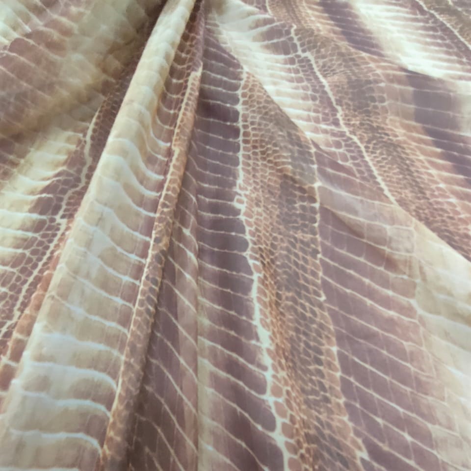 Print On Poly Flat Chiffon Woven Fabric#74