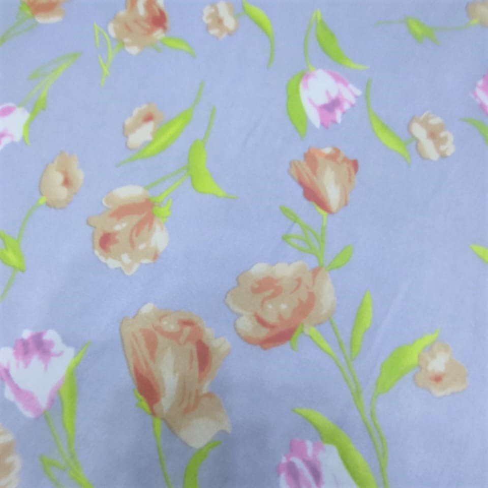 Print On Poly Flat Chiffon Woven Fabric#80