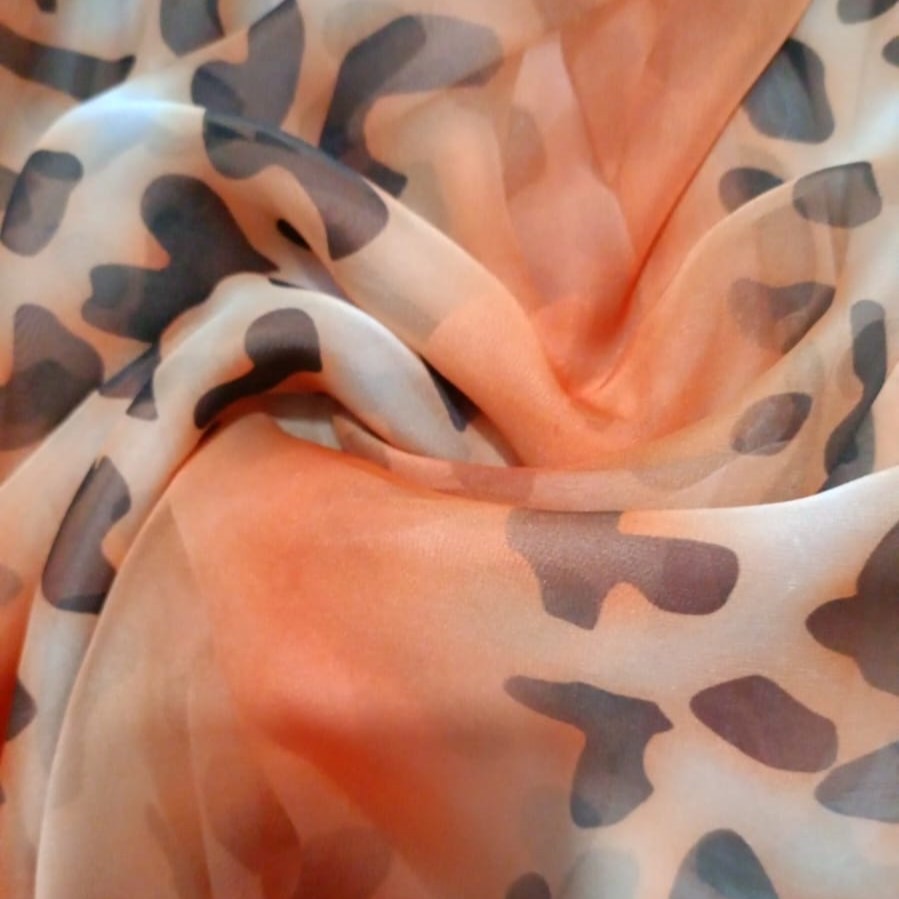 Print On Poly Flat Chiffon Woven Fabric#84
