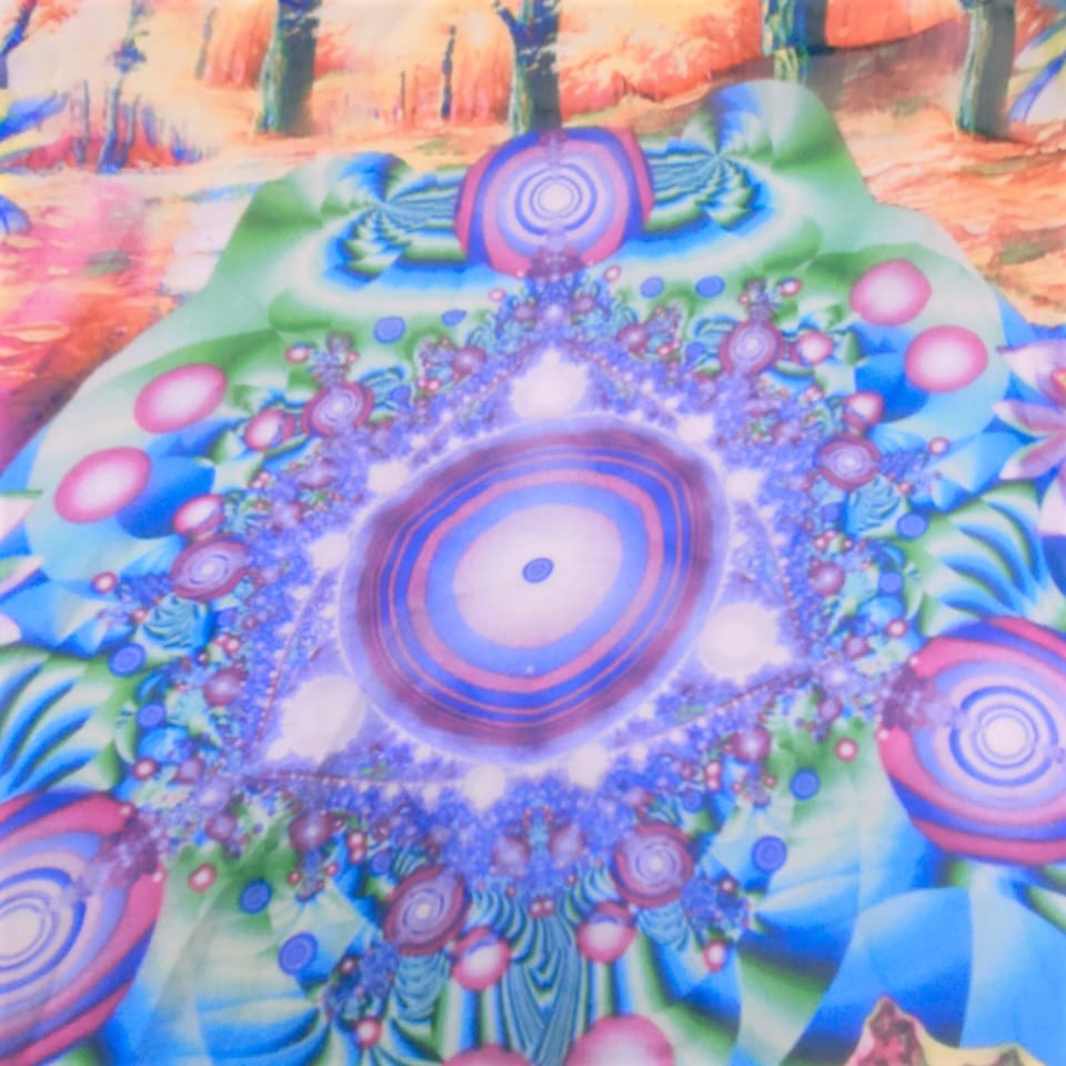 Print On Poly Flat Chiffon Woven Fabric#87