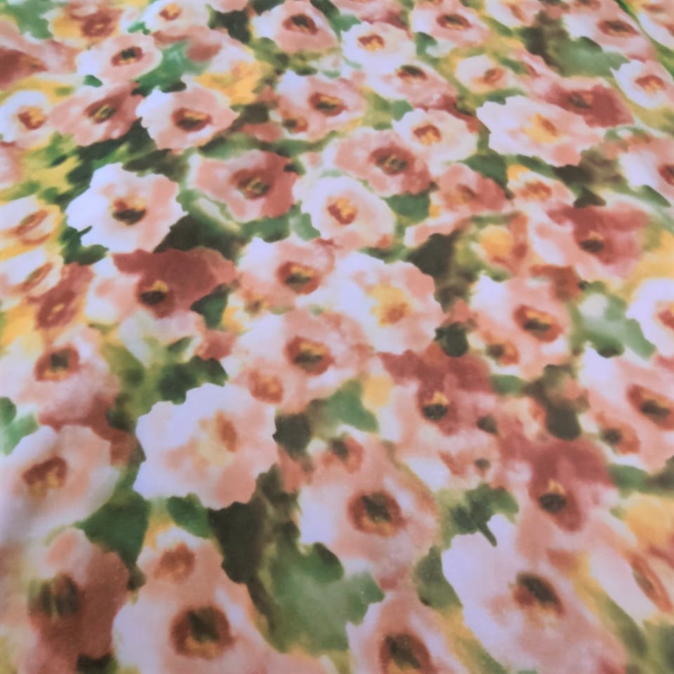 Print On Poly Flat Chiffon Woven Fabric#95