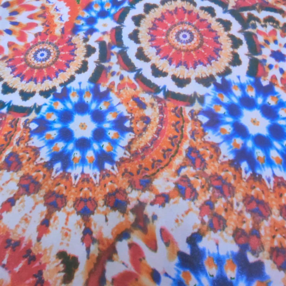 Print On Poly Flat Chiffon Woven Fabric#97