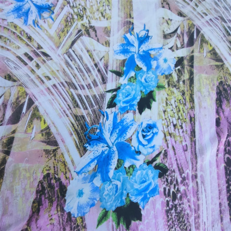 Print On Poly Flat Chiffon Woven Fabric#101