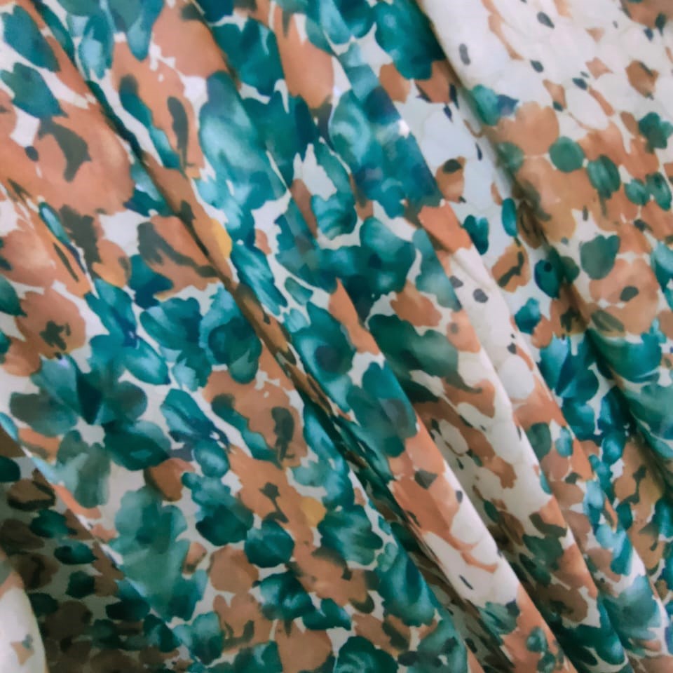 Print On Poly Flat Chiffon Woven Fabric#106