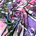 Print On Silky Satin Fabric#98