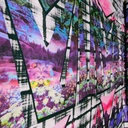 Print On Silky Satin Fabric#98