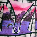 Print On Silky Satin Fabric#98