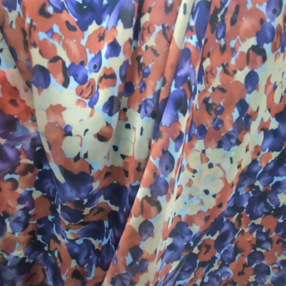 Print On Poly Flat Chiffon Woven Fabric#109