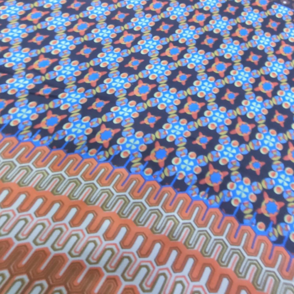 Print On Poly Flat Chiffon Woven Fabric#111