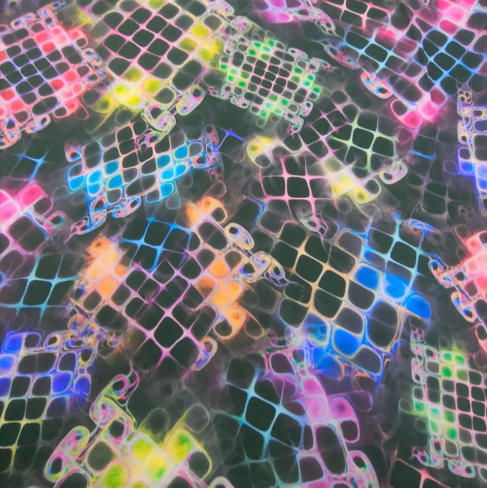 Print On Poly Flat Chiffon Woven Fabric#116