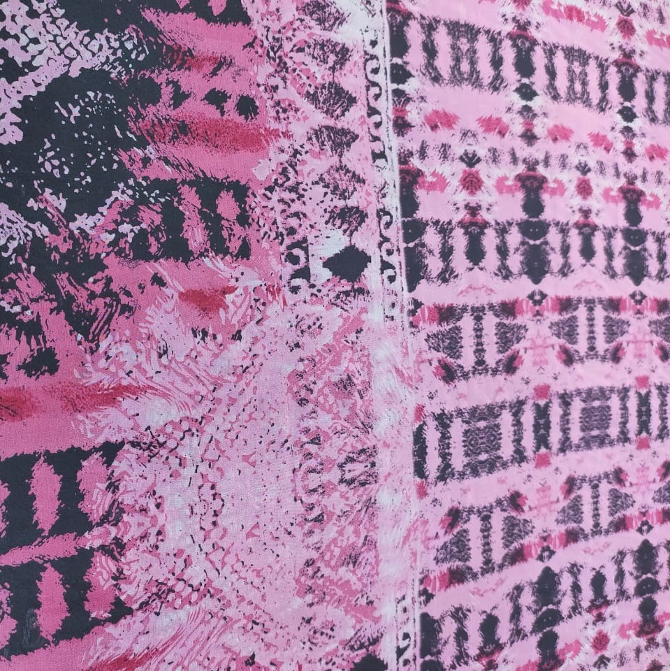 Print On Poly Flat Chiffon Woven Fabric#118