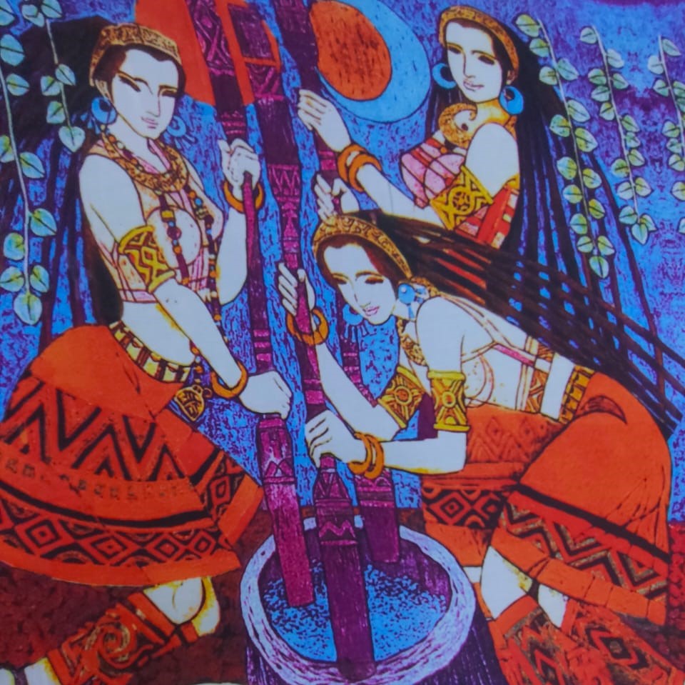 Print On Poly Flat Chiffon Woven Fabric#119