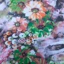 Print On Poly Flat Chiffon Woven Fabric#124