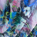 Print On Poly Flat Chiffon Woven Fabric#128