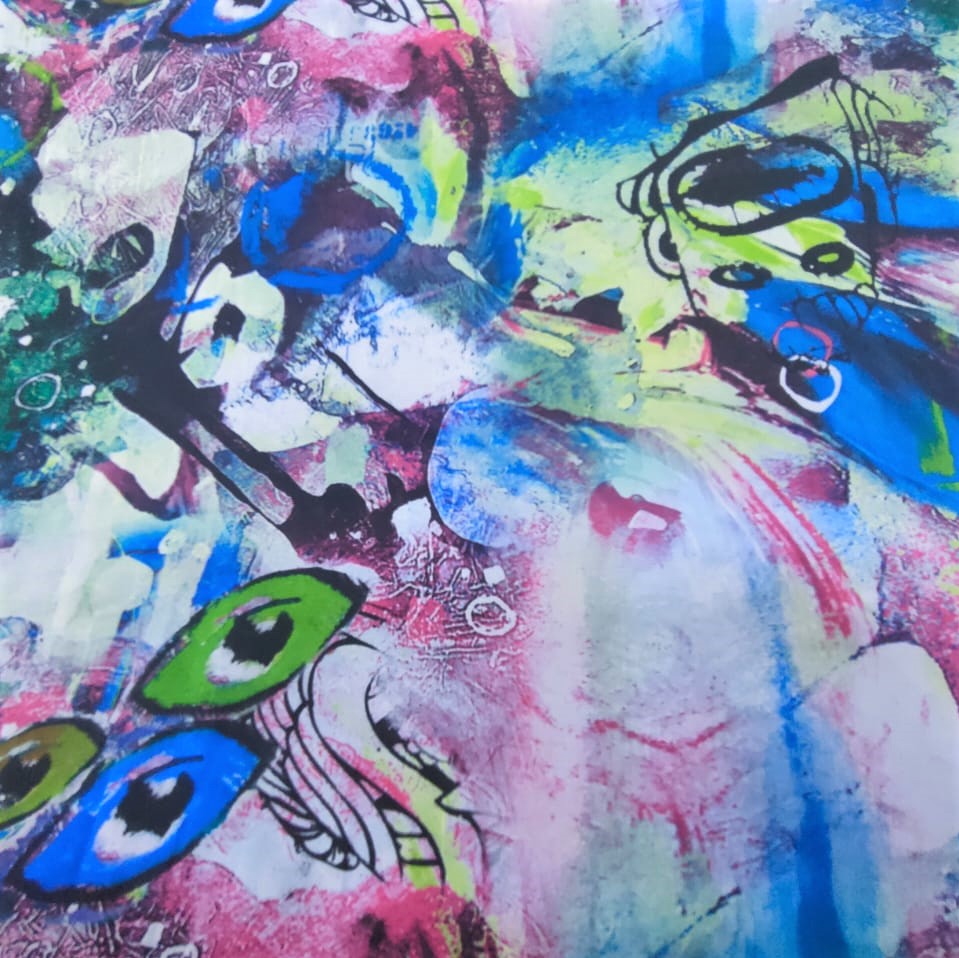 Print On Poly Flat Chiffon Woven Fabric#128