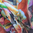 Print On Poly Flat Chiffon Woven Fabric#129