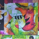Print On Poly Flat Chiffon Woven Fabric#129