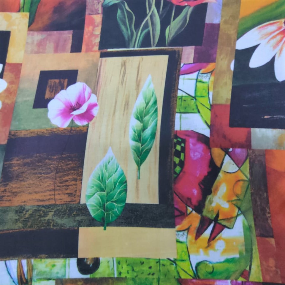 Print On Poly Flat Chiffon Woven Fabric#129