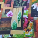 Print On Poly Flat Chiffon Woven Fabric#129