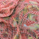 Print On Poly Flat Chiffon Woven Fabric#137