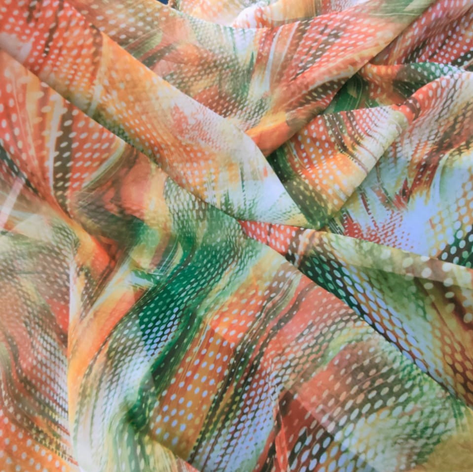Binary file Print On Poly Flat Chiffon Woven Fabric#140