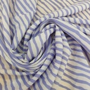 Blue Stripes Print On Georgette