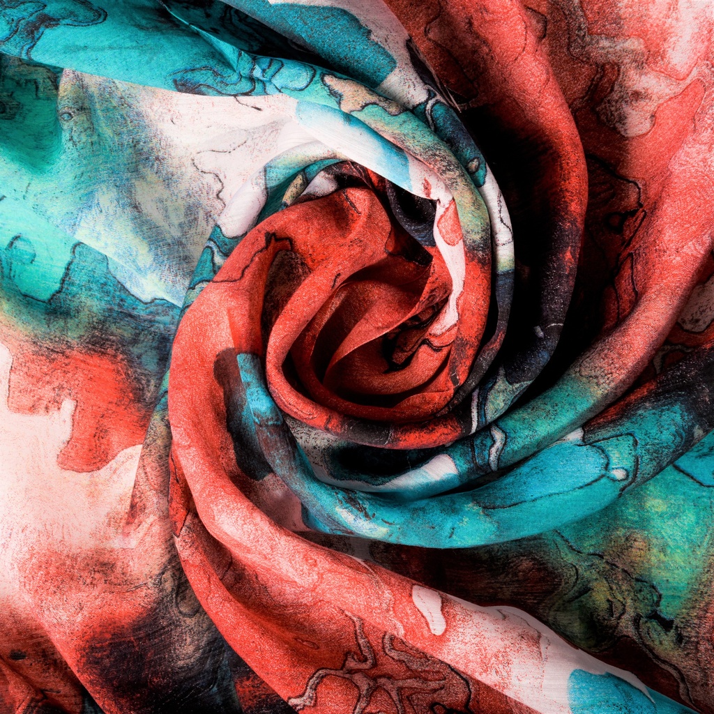 Print On French Rayon Dyed Fabric#05