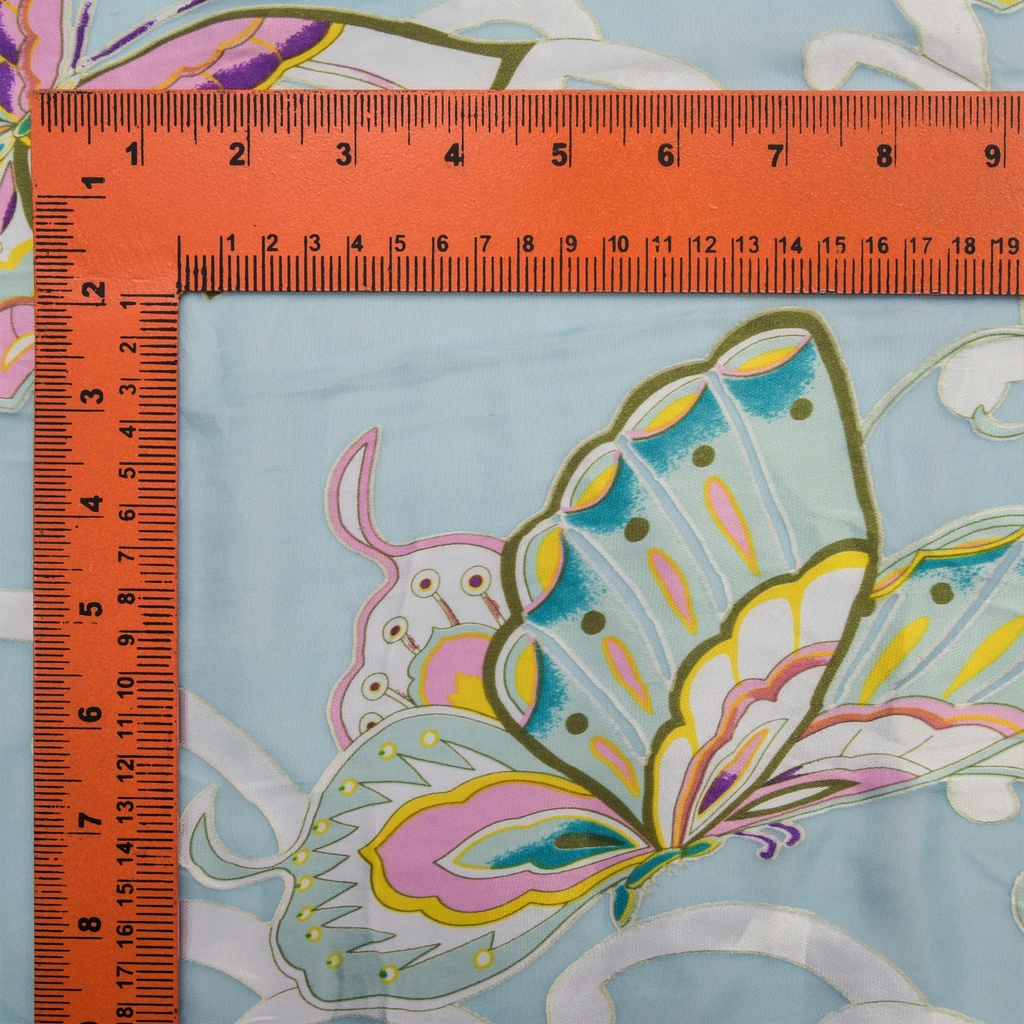 Print On Silk Satin Burnout#03