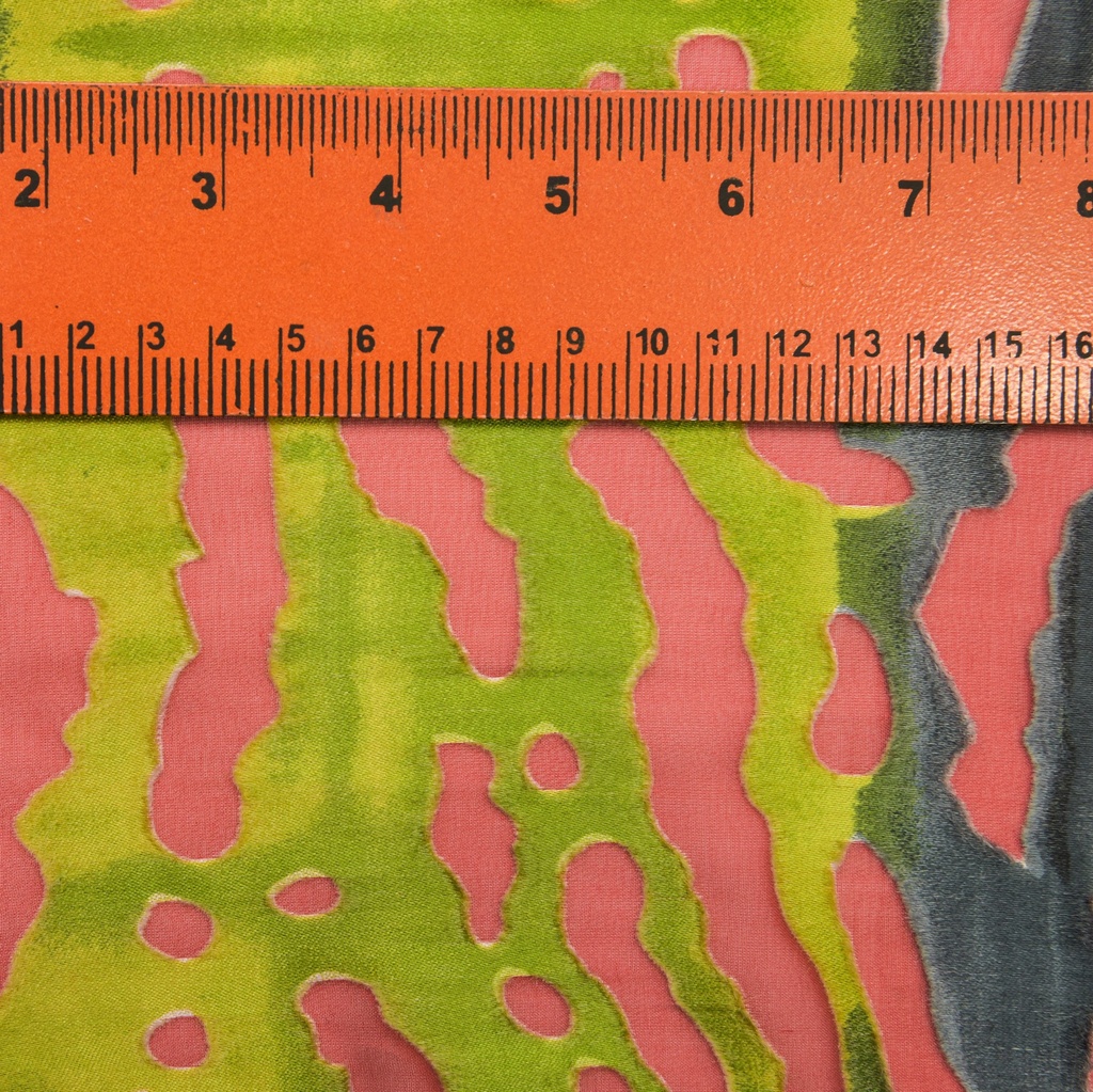 Print On Silk Satin Burnout#08