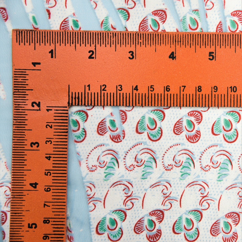 Print On Silk Satin Burnout#37