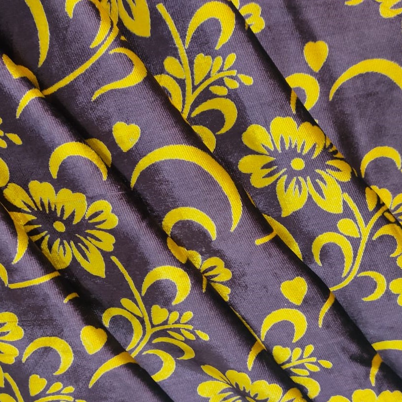 Print On Viscose Velvet #03