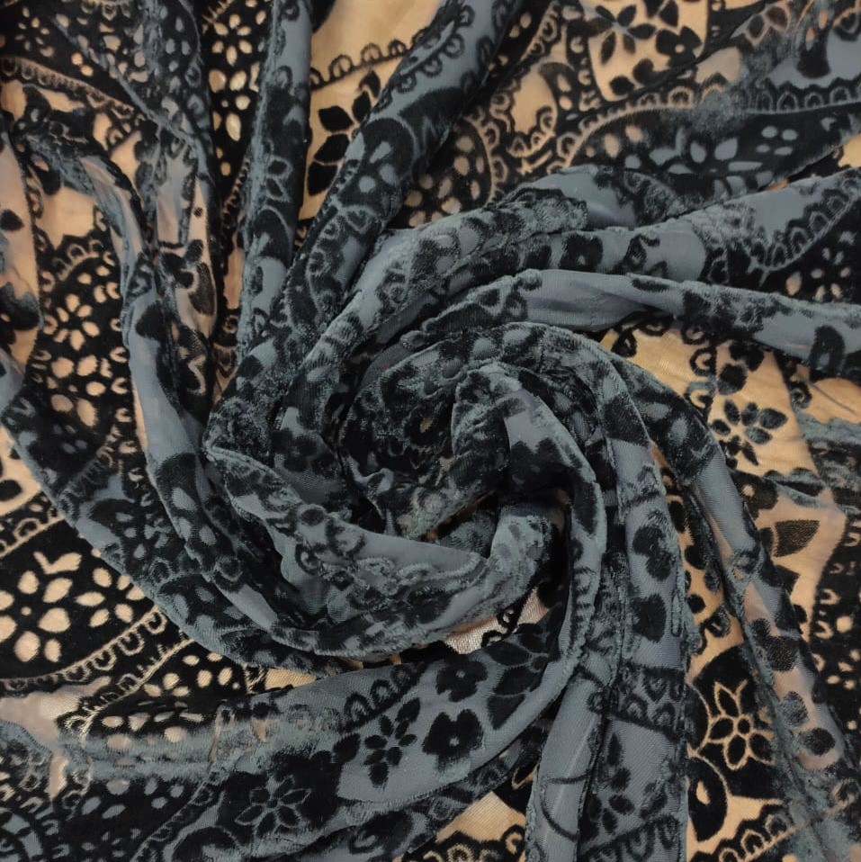 Poly Viscose Velvet Brasso