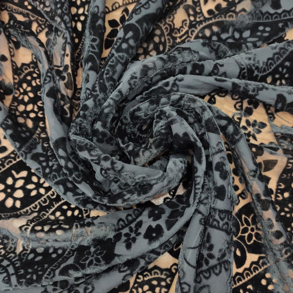 Poly Viscose Velvet Brasso