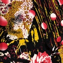 Rustic Garden Print on Pure Silk Satin