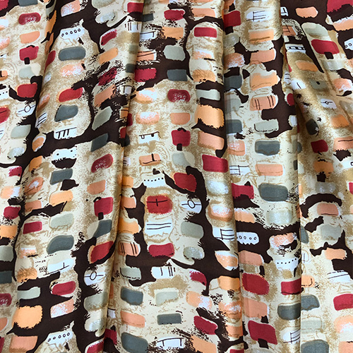 Little Things Print on Pure Silk Satin