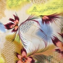 2691 Heaven Garden Print on Pure Silk Satin