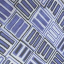 Blue Bricks Print On Silk Chiffon