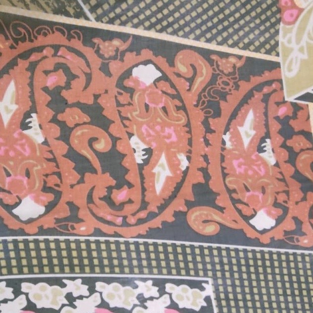 Camouflage Art Print On Silk Chiffon