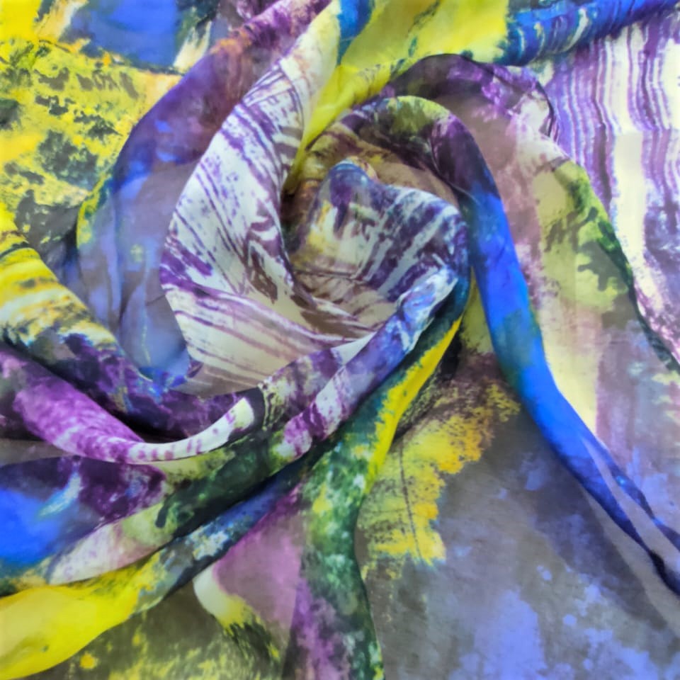 Print On Silk Chiffon#17
