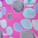 Seashore Pebbles Print On Silk Chiffon