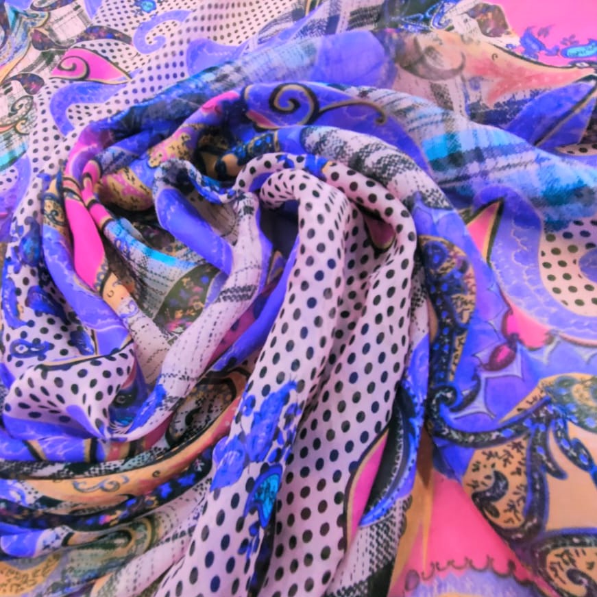 Print On Silk Chiffon#45